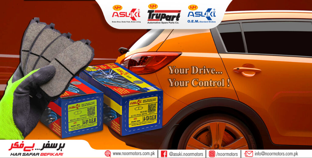 ASUKI CERAMIC & LOW METALLIC BRAKE PADS Noor Motors